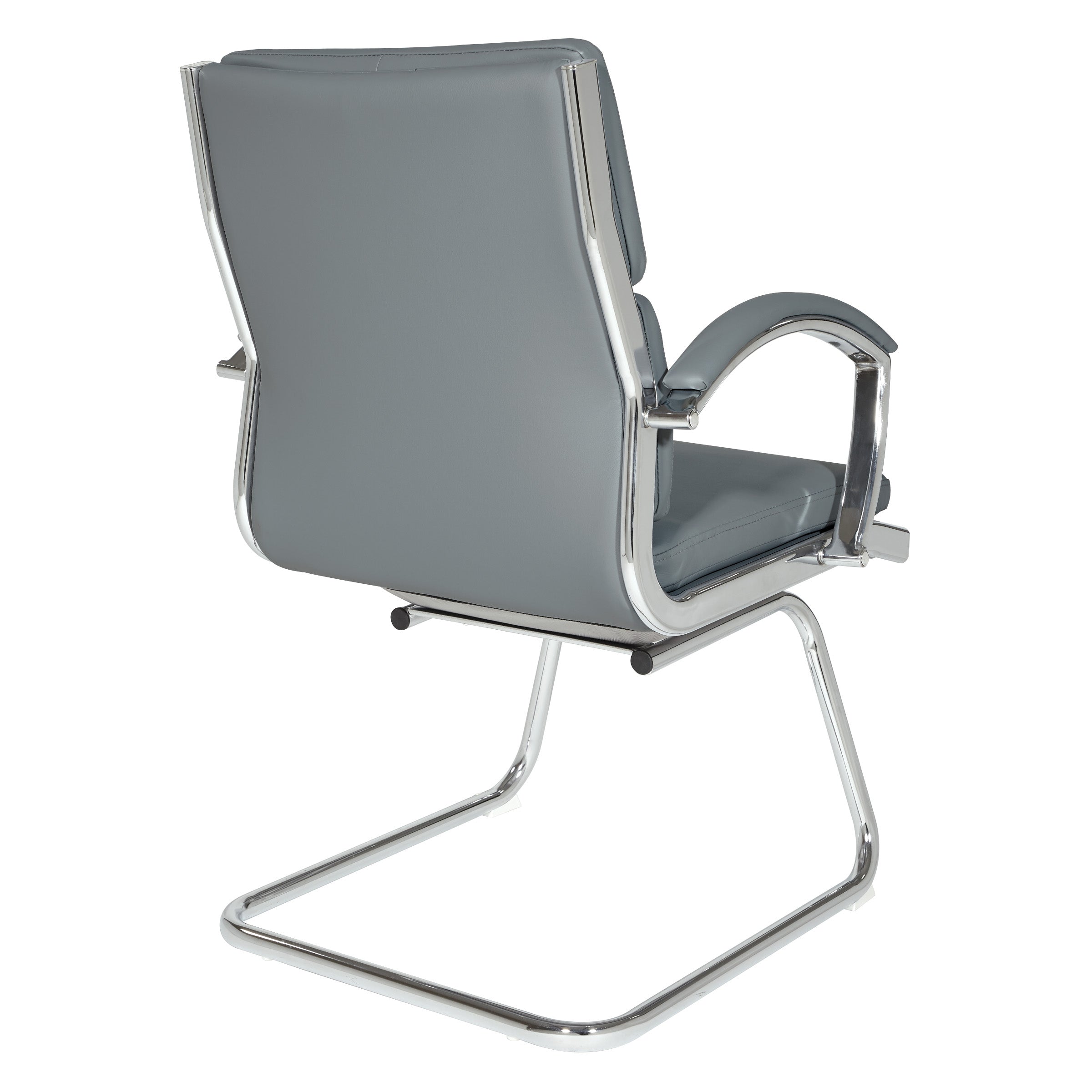 Mid-Back Faux Lthr Visitor's Chair